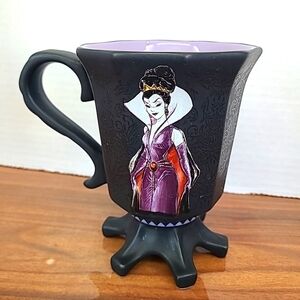 Disney Store Villains Designer Collection Maleficent Evil Queen Footed Mug